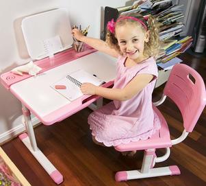 Height Adjustable Childrens Desk and Chair Set